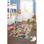 Casa si Gradina - Textile si covoare - Covoare - Covoare copii - Covor copii, Conceptum Hypnose, multicolor, 140x190 cm, 100% poliester, antiderapant, lavabil la masina, 876CHL1146 - Infinity.ro