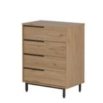 Casa si Gradina - Mobilier - Comode si corpuri - Comode - Comoda, Hanah Home, pal melaminat, nuc, 74.8x44.5x95.1 cm - Infinity.ro