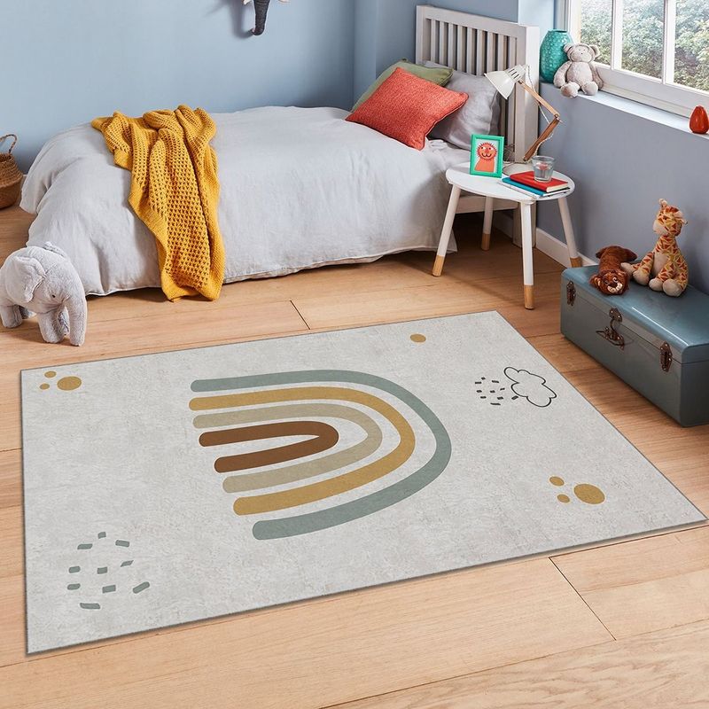 Casa si Gradina - Textile si covoare - Covoare - Covoare copii - Covor copii, Conceptum Hypnose, multicolor, 120x180 cm, 100% poliester, antiderapant, 504NGR1512 - Infinity.ro