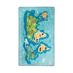 Casa si Gradina - Textile si covoare - Covoare - Covoare copii - Covor copii, Conceptum Hypnose, multicolor, 140x190 cm, 100% poliester, antiderapant, lavabil, 876CHL1011 - Infinity.ro