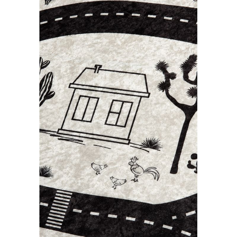 Casa si Gradina - Textile si covoare - Covoare - Covoare copii - Covor copii, Conceptum Hypnose, multicolor, 140x190 cm, 100% poliester, antiderapant, lavabil la masina, 876CHL1050 - Infinity.ro