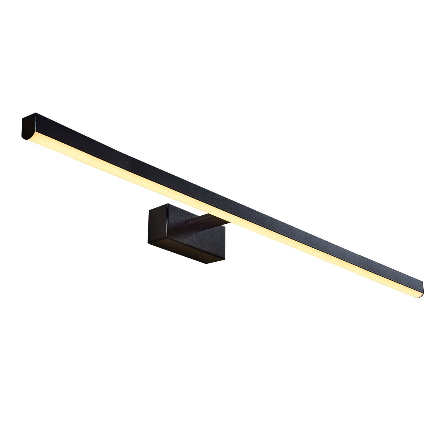 Aplica de perete, Opviq, metal, negru, 80x5x13 cm, led integrat