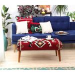 Casa si Gradina - Mobilier - Canapele si coltare - Banchete - Bancheta, Atelier Del Sofa, multicolor, 91x46x42 cm, 50% bumbac 50% poliester, picioare lemn - Infinity.ro