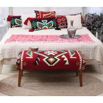 Casa si Gradina - Mobilier - Canapele si coltare - Banchete - Bancheta, Atelier Del Sofa, multicolor, 91x46x42 cm, 50% bumbac 50% poliester, picioare lemn - Infinity.ro