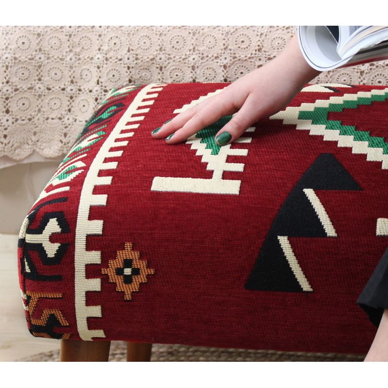 Casa si Gradina - Mobilier - Canapele si coltare - Banchete - Bancheta, Atelier Del Sofa, multicolor, 91x46x42 cm, 50% bumbac 50% poliester, picioare lemn - Infinity.ro