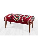 Casa si Gradina - Mobilier - Canapele si coltare - Banchete - Bancheta, Atelier Del Sofa, multicolor, 91x46x42 cm, 50% bumbac 50% poliester, picioare lemn - Infinity.ro