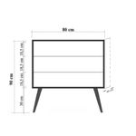 Casa si Gradina - Mobilier - Comode si corpuri - Comode - Comoda, Hanah Home, pal melaminat, multicolor, 80x40x89 cm, 869VEL3469 - Infinity.ro