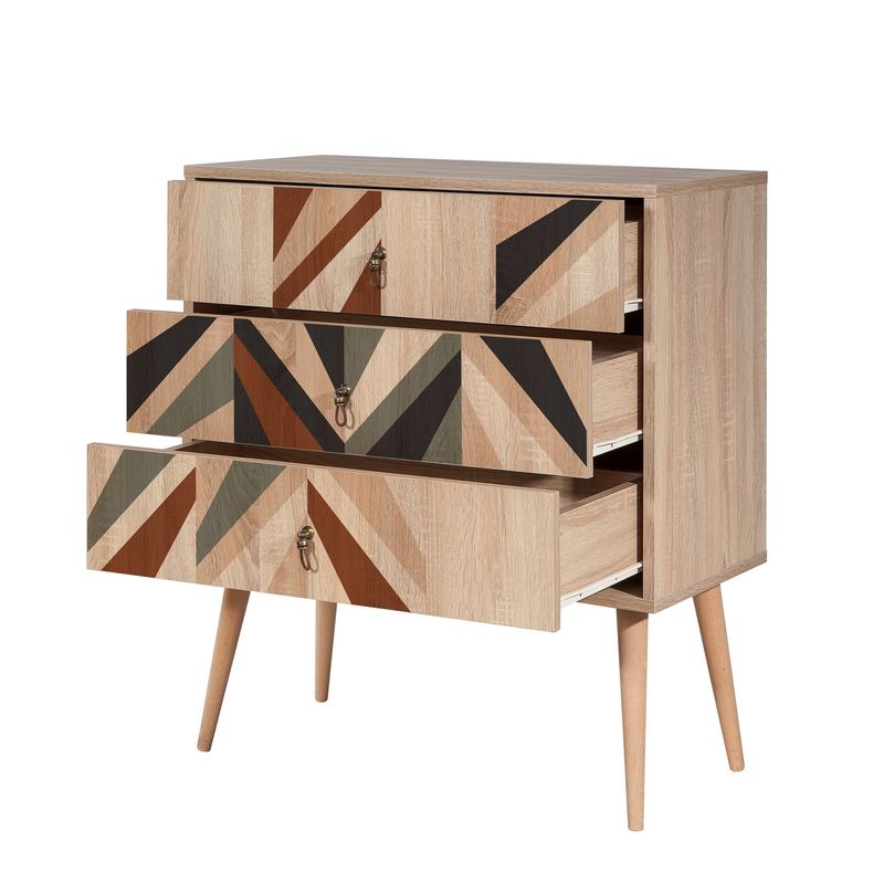 Casa si Gradina - Mobilier - Comode si corpuri - Comode - Comoda, Hanah Home, pal melaminat, multicolor, 80x40x89 cm, 869VEL3468 - Infinity.ro