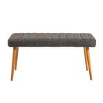 Casa si Gradina - Mobilier - Canapele si coltare - Banchete - Banca, Hanah Home, metal si in, pin atlantic si antracit, 100x39x48 cm - Infinity.ro
