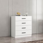 Casa si Gradina - Mobilier - Comode si corpuri - Comode - Comoda, Hanah Home, pal melaminat, alb, 90x47x100 cm - Infinity.ro