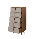 Casa si Gradina - Mobilier - Comode si corpuri - Comode - Comoda, Hanah Home, pal melaminat, stejar si alb, 50x40x103 cm - Infinity.ro
