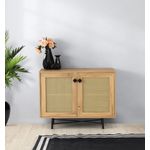 Casa si Gradina - Mobilier - Comode si corpuri - Comode - Comoda, Hanah Home, pal melaminat, stejar si negru, 100x40x77 cm - Infinity.ro