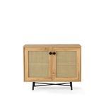 Casa si Gradina - Mobilier - Comode si corpuri - Comode - Comoda, Hanah Home, pal melaminat, stejar si negru, 100x40x77 cm - Infinity.ro