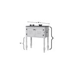 Casa si Gradina - Mobilier - Comode si corpuri - Comode - Comoda, Hanah Home, mdf, rosu, 82x40x92 cm - Infinity.ro