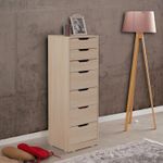 Casa si Gradina - Mobilier - Comode si corpuri - Comode - Comoda, Hanah Home, pal melaminat, stejar, 44x40x130 cm - Infinity.ro