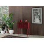 Casa si Gradina - Mobilier - Comode si corpuri - Comode - Comoda, Hanah Home, mdf, rosu, 82x40x92 cm - Infinity.ro