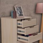 Casa si Gradina - Mobilier - Comode si corpuri - Comode - Comoda, Hanah Home, pal melaminat, stejar, 44x40x130 cm - Infinity.ro