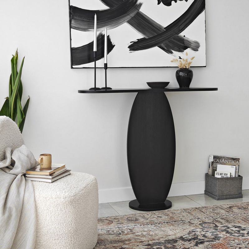 Casa si Gradina - Mobilier - Comode si corpuri - Comode - Comoda, Hanah Home, pal melaminat, antracit, 100x81x30 cm - Infinity.ro