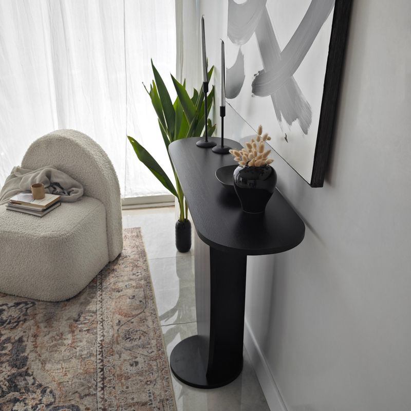 Casa si Gradina - Mobilier - Comode si corpuri - Comode - Comoda, Hanah Home, pal melaminat, antracit, 100x81x30 cm - Infinity.ro