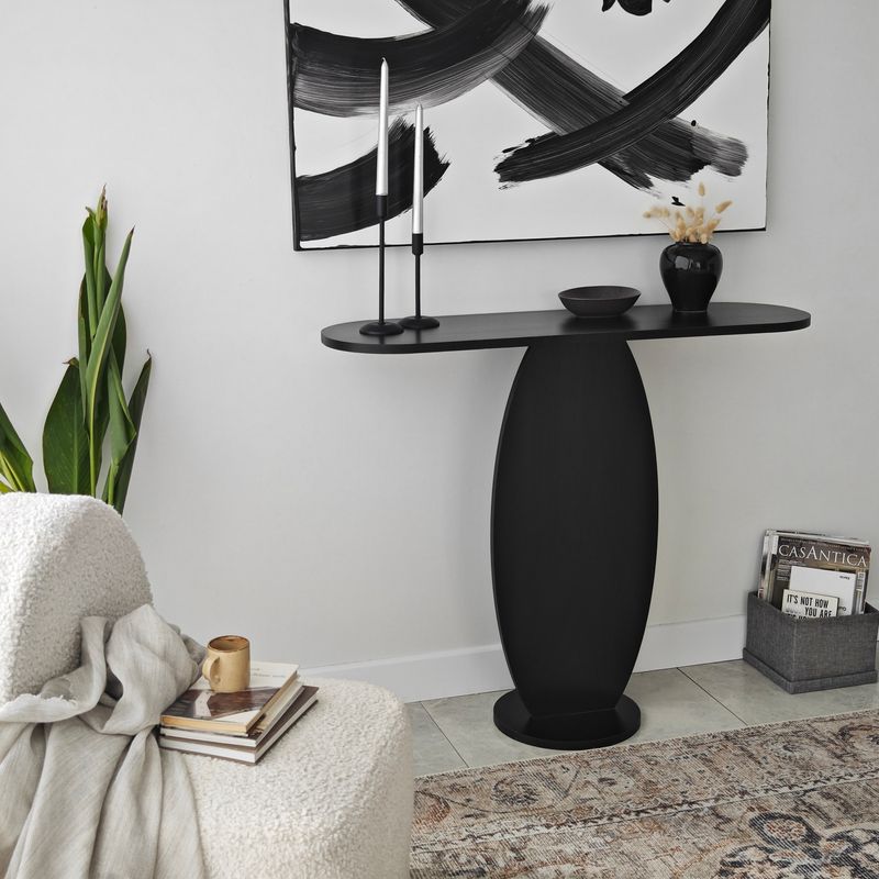 Casa si Gradina - Mobilier - Comode si corpuri - Comode - Comoda, Hanah Home, pal melaminat, antracit, 100x81x30 cm - Infinity.ro