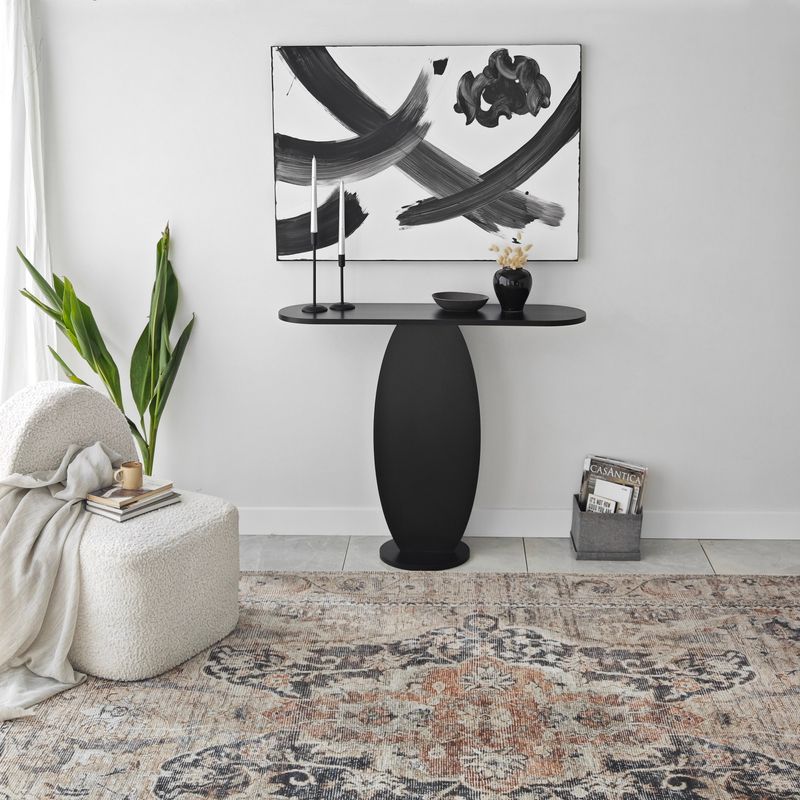 Casa si Gradina - Mobilier - Comode si corpuri - Comode - Comoda, Hanah Home, pal melaminat, antracit, 100x81x30 cm - Infinity.ro