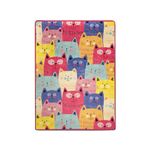 Casa si Gradina - Textile si covoare - Covoare - Covoare copii - Covor copii, Conceptum Hypnose, multicolor, 80x150 cm, 100% poliester, antiderapant, lavabil la masina - Infinity.ro