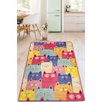 Casa si Gradina - Textile si covoare - Covoare - Covoare copii - Covor copii, Conceptum Hypnose, multicolor, 80x150 cm, 100% poliester, antiderapant, lavabil la masina - Infinity.ro
