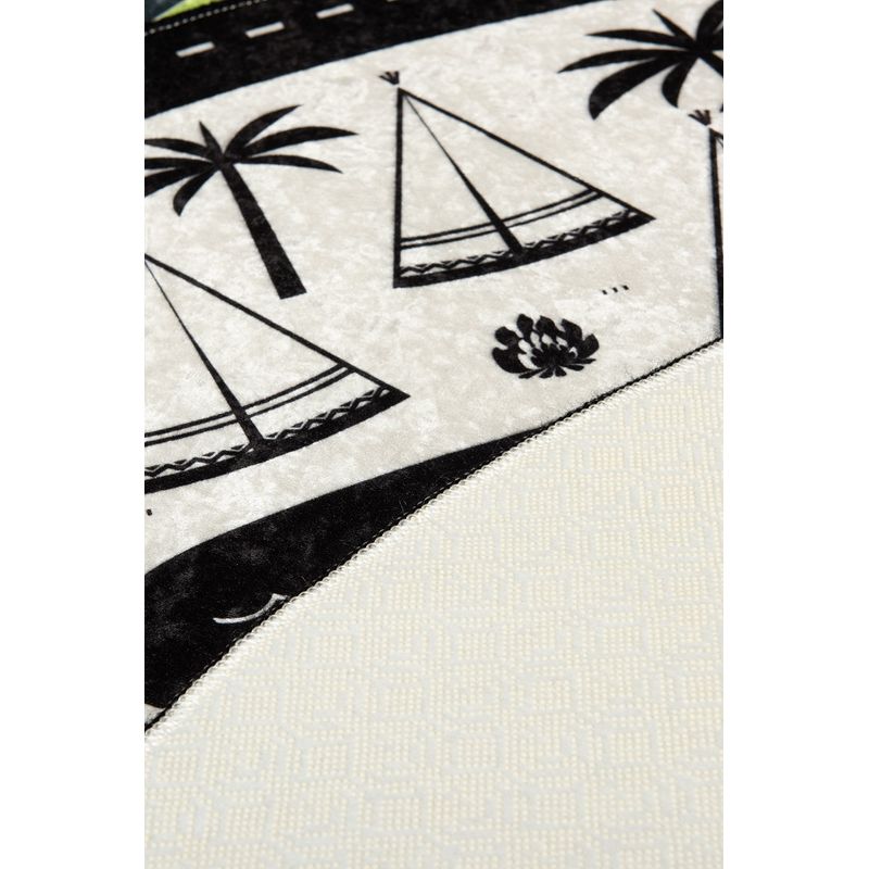 Casa si Gradina - Textile si covoare - Covoare - Covoare copii - Covor rotund copii, Conceptum Hypnose, multicolor, 140 cm, 100% poliester, antiderapant, lavabil la masina, 876CHL1048 - Infinity.ro