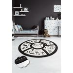 Casa si Gradina - Textile si covoare - Covoare - Covoare copii - Covor rotund copii, Conceptum Hypnose, multicolor, 140 cm, 100% poliester, antiderapant, lavabil la masina, 876CHL1048 - Infinity.ro