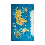 Casa si Gradina - Textile si covoare - Covoare - Covoare copii - Covor copii, Conceptum Hypnose, multicolor, 100x160 cm, 100% poliester, antiderapant, lavabil la masina, 876CHL1004 - Infinity.ro