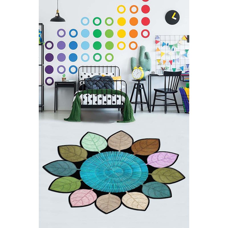 Casa si Gradina - Textile si covoare - Covoare - Covoare copii - Covor copii, Conceptum Hypnose, multicolor, 80x50 cm, 100% poliester, antiderapant, 477HFT2266 - Infinity.ro