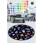 Casa si Gradina - Textile si covoare - Covoare - Covoare copii - Covor copii, Conceptum Hypnose, multicolor, 120x120 cm, 100% poliester, antiderapant - Infinity.ro