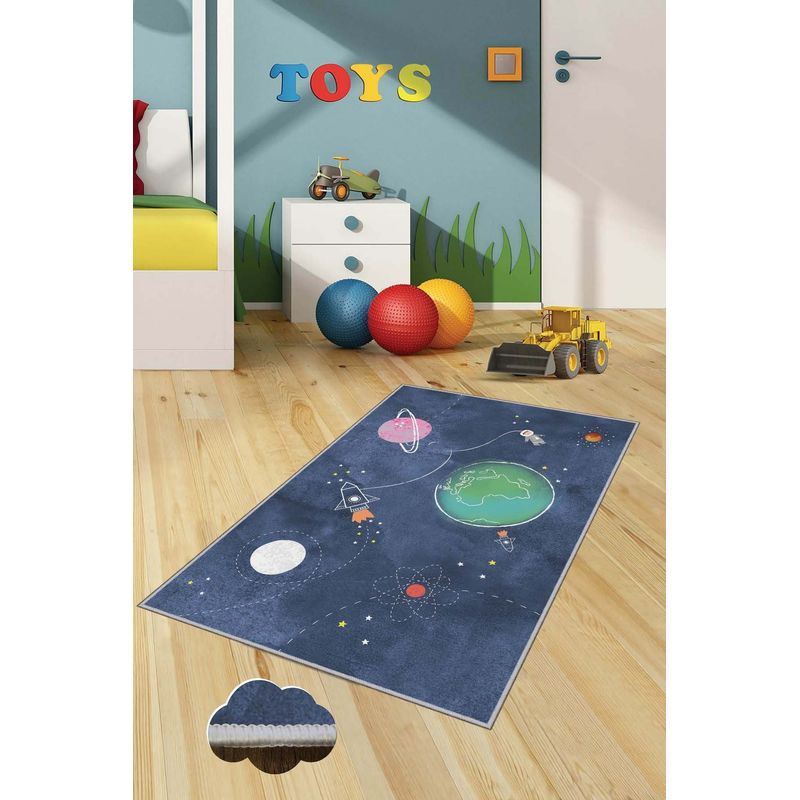 Casa si Gradina - Textile si covoare - Covoare - Covoare copii - Covor de hol, Conceptum Hypnose, multicolor, 80x150 cm, 100% poliester, antiderapant, 477HFT1826 - Infinity.ro