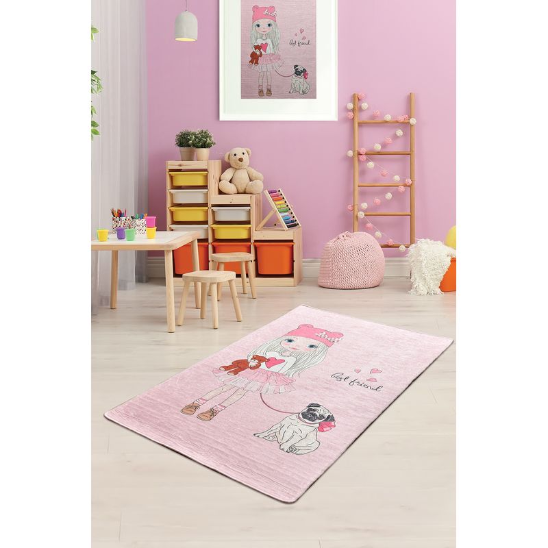 Casa si Gradina - Textile si covoare - Covoare - Covoare copii - Covor copii, Conceptum Hypnose, multicolor, 100x160 cm, 100% poliester, antiderapant, lavabil, 876CHL1188 - Infinity.ro