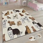 Casa si Gradina - Textile si covoare - Covoare - Covoare copii - Covor copii, Conceptum Hypnose, multicolor, 100x140 cm, 100% poliester, antiderapant, 487KRL1681 - Infinity.ro