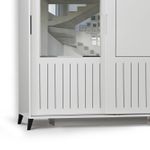 Casa si Gradina - Mobilier - Dulapuri si sifoniere - Sifoniere - Sifonier, Hanah Home, pal melaminat, alb, 130x60x216 cm - Infinity.ro