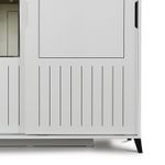 Casa si Gradina - Mobilier - Dulapuri si sifoniere - Sifoniere - Sifonier, Hanah Home, pal melaminat, alb, 130x60x216 cm - Infinity.ro