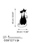 Casa si Gradina - Decoratiuni - Decoratiuni perete - Accesoriu decorativ de perete, Wallxpert, metal, negru, 30x60 cm, 891TNL3531 - Infinity.ro
