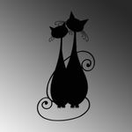 Casa si Gradina - Decoratiuni - Decoratiuni perete - Accesoriu decorativ de perete, Wallxpert, metal, negru, 30x60 cm, 891TNL3531 - Infinity.ro