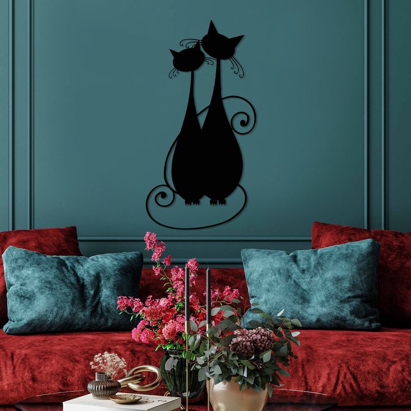 Casa si Gradina - Decoratiuni - Decoratiuni perete - Accesoriu decorativ de perete, Wallxpert, metal, negru, 30x60 cm, 891TNL3531 - Infinity.ro