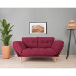 Casa si Gradina - Mobilier - Canapele si coltare - Canapele - Canapea extensibila, Atelier Del Sofa, cadru metalic, stofa in, rosu inchis, 200x70 cm - Infinity.ro