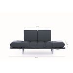 Casa si Gradina - Mobilier - Canapele si coltare - Canapele - Canapea extensibila, Atelier Del Sofa, cadru metalic, stofa in, rosu inchis, 200x70 cm - Infinity.ro