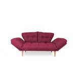 Casa si Gradina - Mobilier - Canapele si coltare - Canapele - Canapea extensibila, Atelier Del Sofa, cadru metalic, stofa in, rosu inchis, 200x70 cm - Infinity.ro