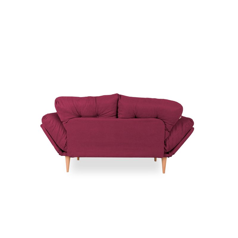 Casa si Gradina - Mobilier - Canapele si coltare - Canapele - Canapea extensibila, Atelier Del Sofa, cadru metalic, stofa in, rosu inchis, 200x70 cm - Infinity.ro