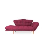 Casa si Gradina - Mobilier - Canapele si coltare - Canapele - Canapea extensibila, Atelier Del Sofa, cadru metalic, stofa in, rosu inchis, 200x70 cm - Infinity.ro