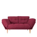 Casa si Gradina - Mobilier - Canapele si coltare - Canapele - Canapea extensibila, Atelier Del Sofa, cadru metalic, stofa in, rosu inchis, 200x70 cm - Infinity.ro