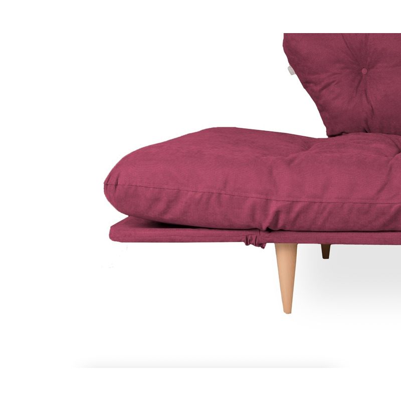 Casa si Gradina - Mobilier - Canapele si coltare - Canapele - Canapea extensibila, Atelier Del Sofa, cadru metalic, stofa in, rosu inchis, 200x70 cm - Infinity.ro