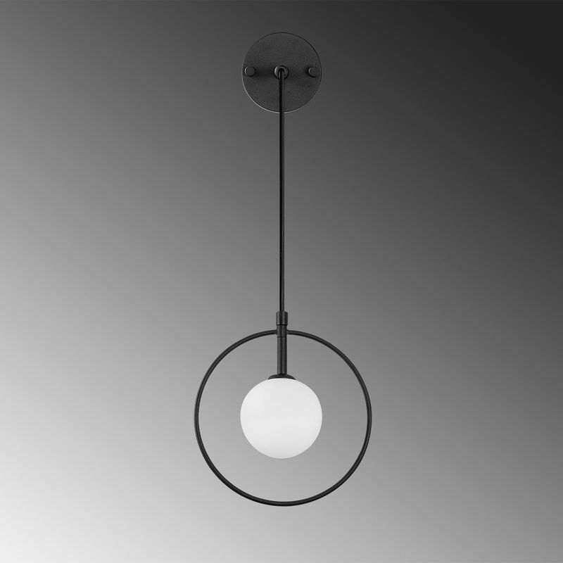 Casa si Gradina - Corpuri si surse de iluminat - Plafoniere, aplice si spoturi - Aplica, Opviq, metal, negru alb, 21x15 cm, inaltime reglabila 40-116 cm - Infinity.ro