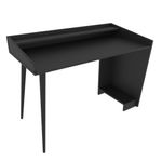 Casa si Gradina - Mobilier - Mese si birouri - Birouri - Birou de studiu, Hanah Home, pal melaminat, negru, 121.8x59x88.3 cm - Infinity.ro
