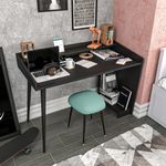Casa si Gradina - Mobilier - Mese si birouri - Birouri - Birou de studiu, Hanah Home, pal melaminat, negru, 121.8x59x88.3 cm - Infinity.ro
